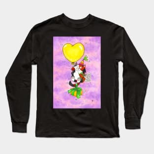 Happy Birthday Calico Cat Long Sleeve T-Shirt